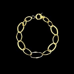 دستبند طلا کم اجرت 18 عیار زنانه ناریا مدل کلاسیک کد j5 4