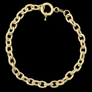 دستبند طلا کم اجرت ۱۸ عیار زنانه گالری طلا و شمش برلیان مدل رولو