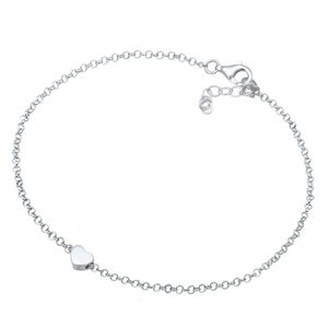 دستبند نقره زنانه مدل قلب 1026