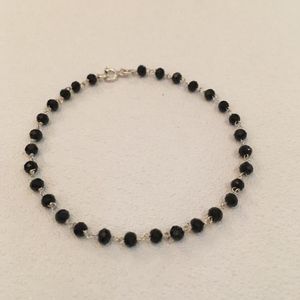 دستبند نقره زنانه مدل کریستال 1001
