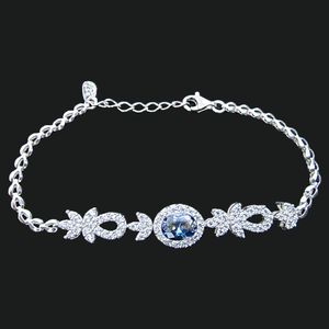 دستبند نقره زنانه مسعود جلالی نقره کار مدل tanzanite 02