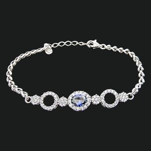دستبند نقره زنانه مسعود جلالی نقره کار مدل tanzanite 03