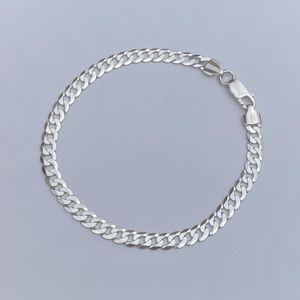 دستبند نقره مدل تخت کد hk1