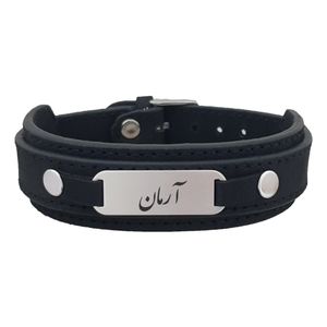 دستبند نقره مردانه ترمه ۱ مدل آرمان کد dcsf0054