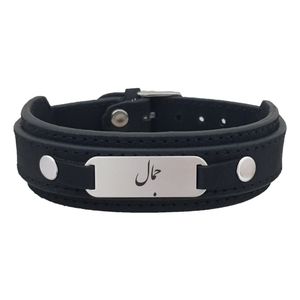 دستبند نقره مردانه ترمه ۱ مدل جمال کد dcsf0202