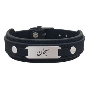 دستبند نقره مردانه ترمه ۱ مدل سبحان کد dcsf0021