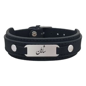 دستبند نقره مردانه ترمه ۱ مدل شاهان کد dcsf0110