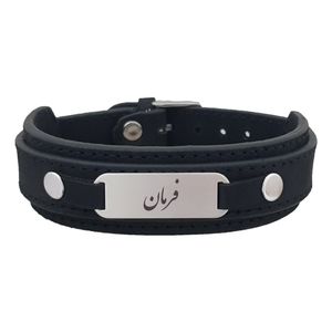 دستبند نقره مردانه ترمه ۱ مدل فرمان کد dcsf0424