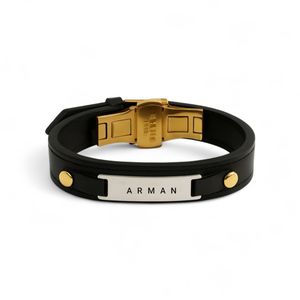 دستبند نقره مردانه سمازرین مدل اسم arman