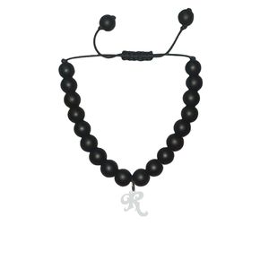 دستبند نقره هایکا  طرح حرف r مدل n.ha 800