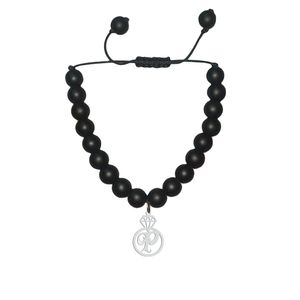 دستبند نقره هایکا طرح الماس و حرف p مدل n.ha 850