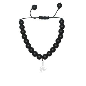 دستبند نقره هایکا طرح تبر مدل n.ha1 194