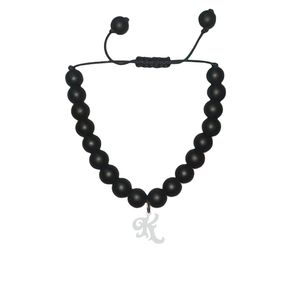 دستبند نقره هایکا طرح حرف k مدل n.ha 793