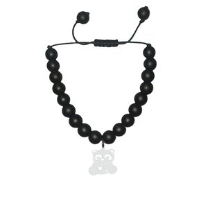 دستبند نقره هایکا طرح قلب و خرس مدل n.ha1 250