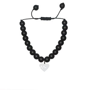 دستبند نقره هایکا طرح قلب و ضربان مدل n.ha1 165