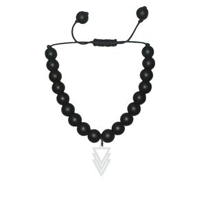 دستبند نقره هایکا طرح مثلث مدل n.ha1 203
