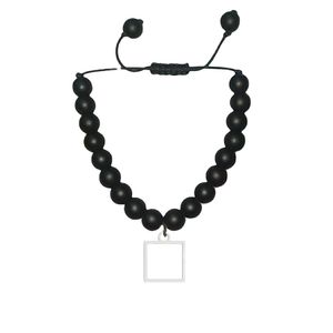 دستبند نقره هایکا طرح مربع مدل n.ha1 53