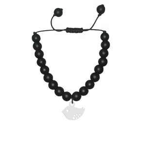 دستبند نقره هایکا طرح پرنده مدل n.ha1 25