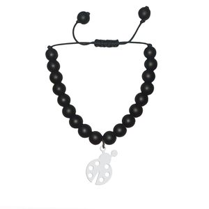 دستبند نقره هایکا طرح کفش دوزک مدل n.ha1 57