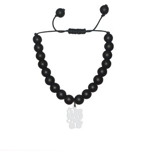 دستبند نقره هایکا طرح کیتی مدل n.ha1 76