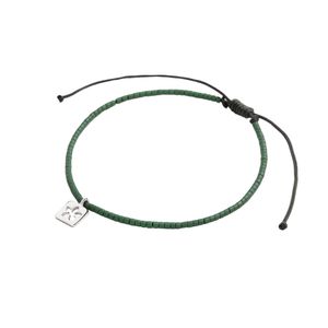 دستبند نقره و بند زنانه مون استون مدل شکوفه ریز کد sb340