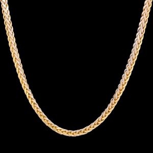 زنجیر طلا 18 عیار زنانه طلای مستجابی مدل میرو ضخیم کد s60