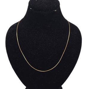 زنجیر طلا کم اجرت 18 عیار زنانه گالری طلا و شمش برلیان مدل ونیزی کد 55
