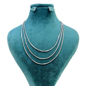 زنجیر نقره زنانه مدل 3 لایه ایتالیایی 94 24