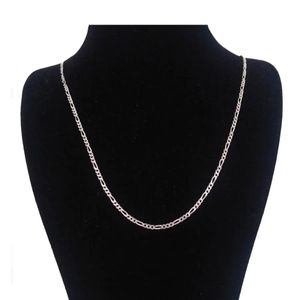 زنجیر نقره زنانه مدل فیگارو کد r777