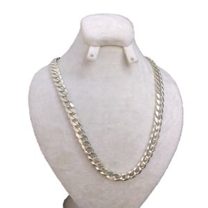 زنجیر نقره مردانه مدل gol 1176