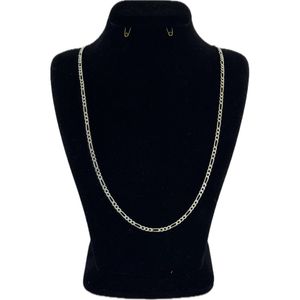 زنجیر نقره مردانه مدل فیگارو کد tk10