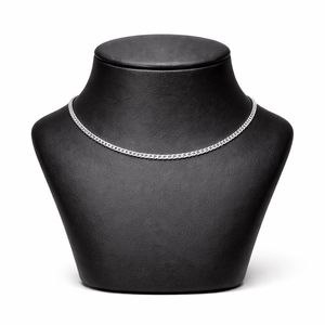 زنجیر نقره مردانه مدل کارتیه تخت کد z28