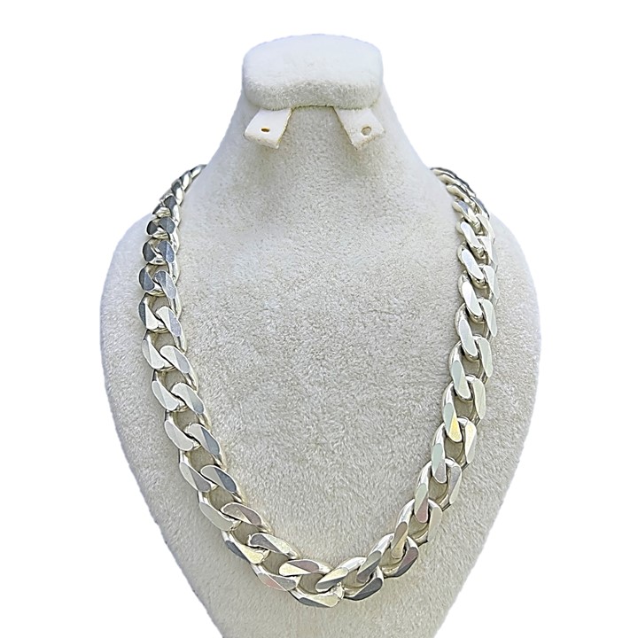 زنجیر نقره مردانه کد glsr 1521