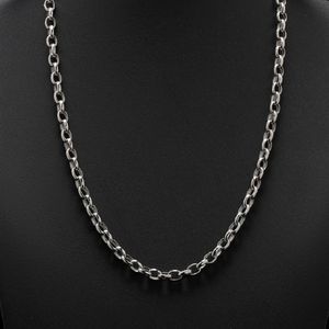 زنجیر نقره مردانه گالری ظهیرالدینی طرح حلقه ای مدل hlg 65 70 gt