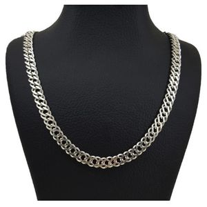 زنجیر نقره مردانه گالری ظهیرالدینی مدل double 60 65