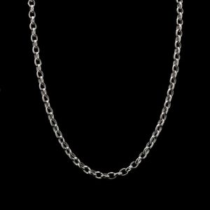 زنجیر نقره مردانه گالری ظهیرالدینی مدل rolo 65 70 gt