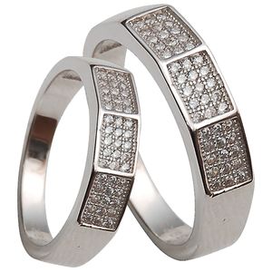 ست حلقه نقره شهر جواهر مدل sj sr093