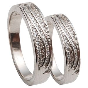 ست حلقه نقره شهر جواهر مدل sj sr095