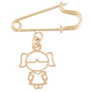 سنجاق سینه طلا 18 عیار رزا مدل pg24