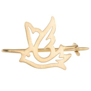 سنجاق سینه طلا 18 عیار رزا مدل pg32