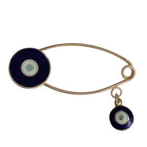 سنجاق سینه طلا 18 عیار زنانه الماسین آذر طرح چشم نظر کد s03