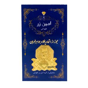 سکه گرمی طلا 18 عیار امین زر کد 800