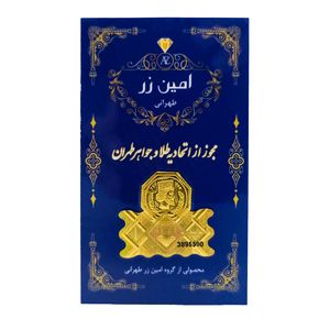 سکه گرمی طلا 18 عیار امین زر کد gl+75