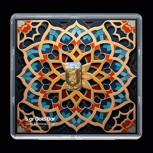 شمش طلا 18 عیار مدوپد مدل sg10062