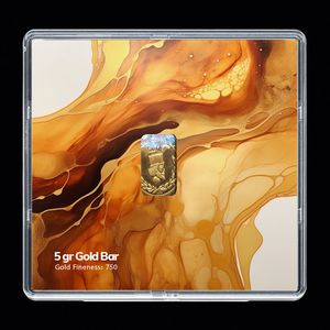شمش طلا 18 عیار مدوپد مدل sg10123