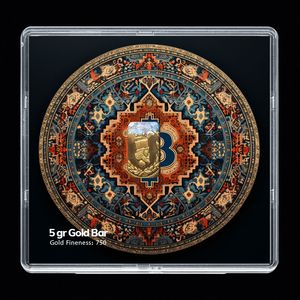 شمش طلا 18 عیار مدوپد مدل sg10125