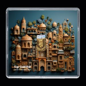 شمش طلا 18 عیار مدوپد مدل sg10131