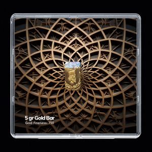 شمش طلا 18 عیار مدوپد مدل sg10135