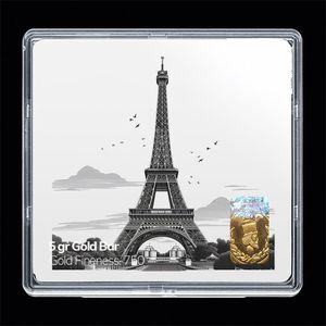 شمش طلا 18 عیار مدوپد مدل ایفل کد sg11831