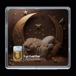 شمش طلا 18 عیار مدوپد مدل سبد و گل کد sg10313